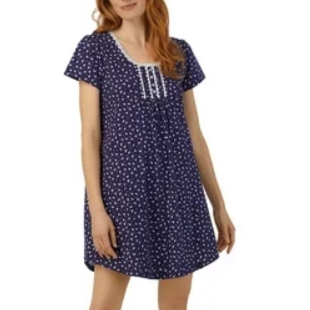 Aria Floral Cotton Sleep Loungewear House Dress size Medium